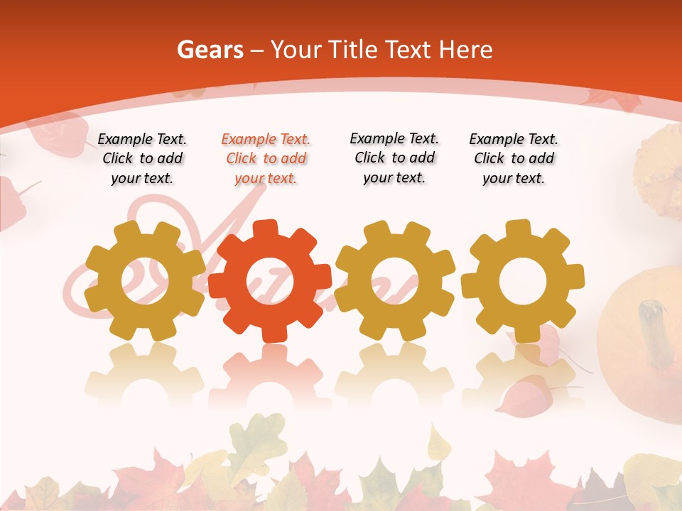 Red Green Decoration PowerPoint Template