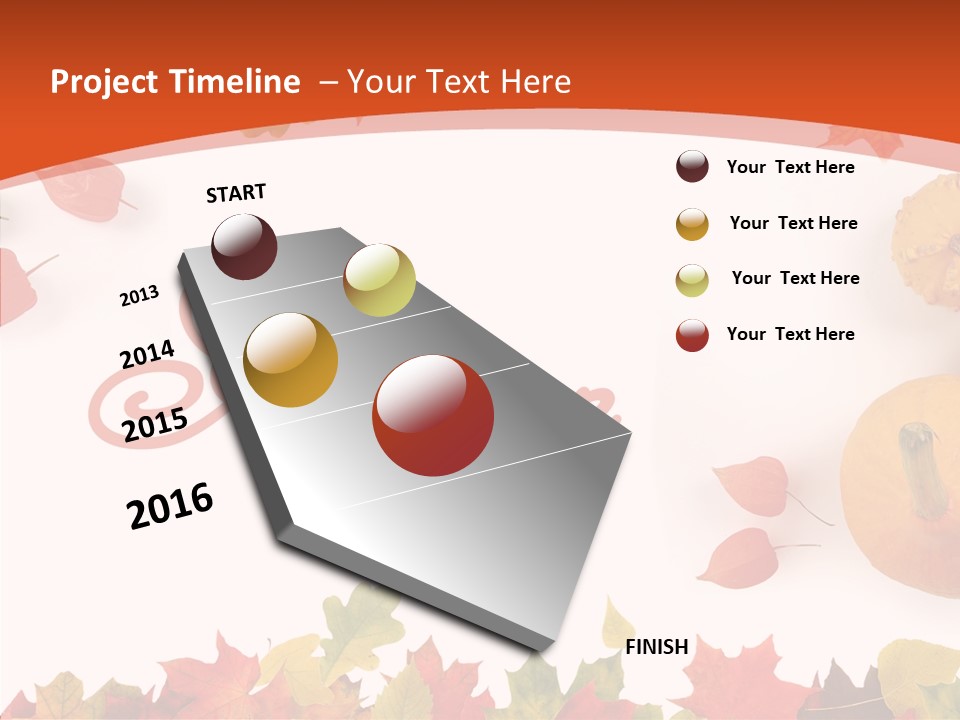 Red Green Decoration PowerPoint Template