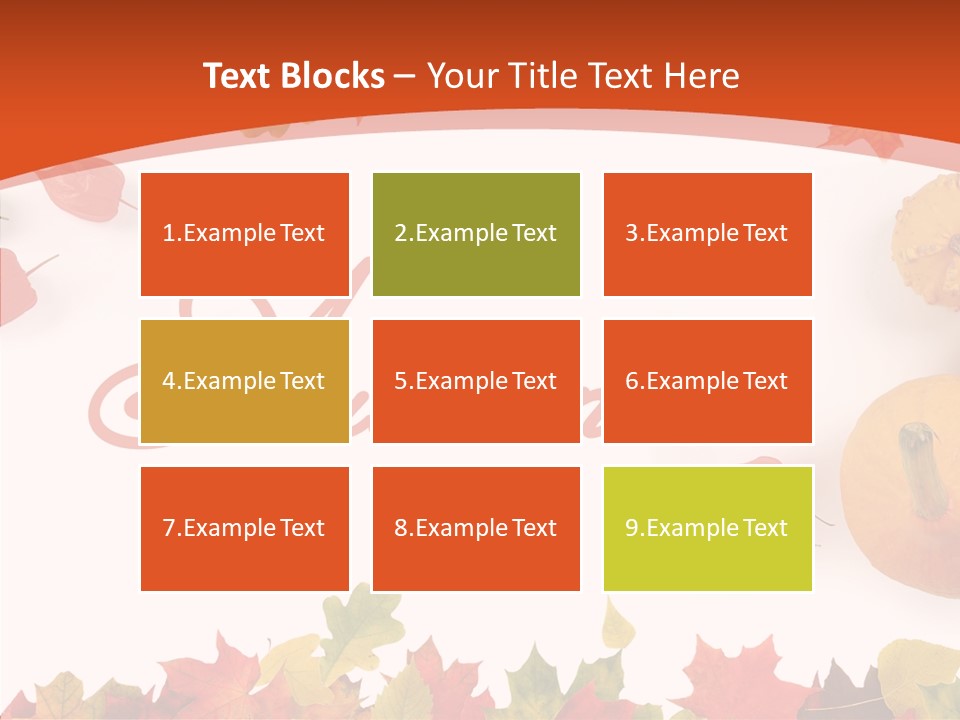 Red Green Decoration PowerPoint Template