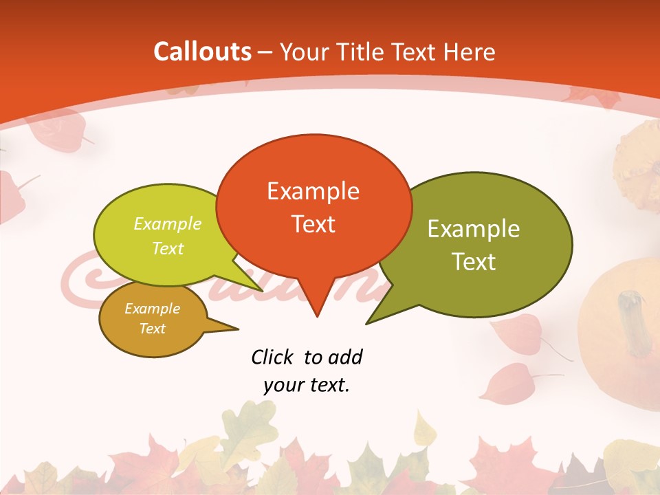 Red Green Decoration PowerPoint Template