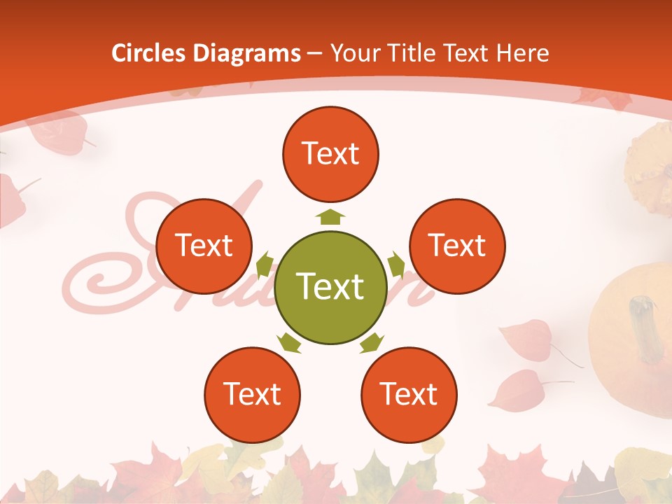 Red Green Decoration PowerPoint Template