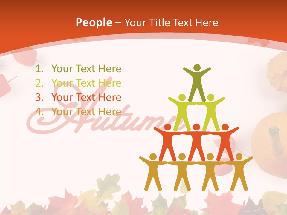 Red Green Decoration PowerPoint Template