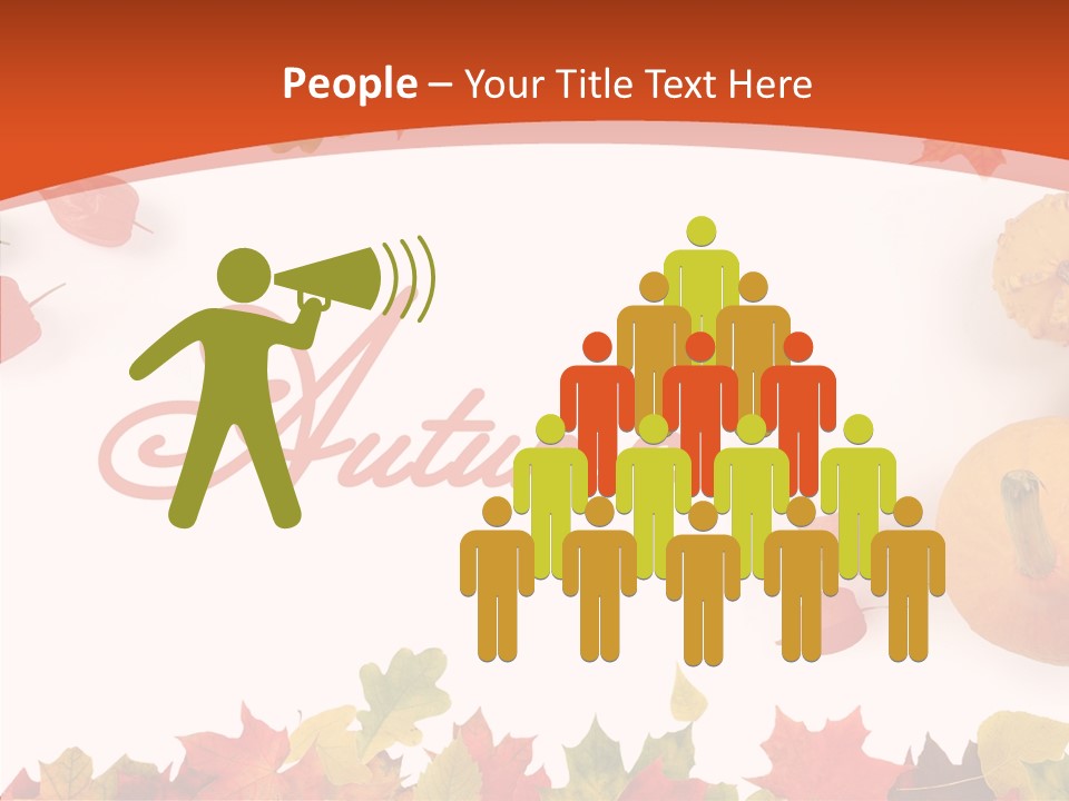 Red Green Decoration PowerPoint Template