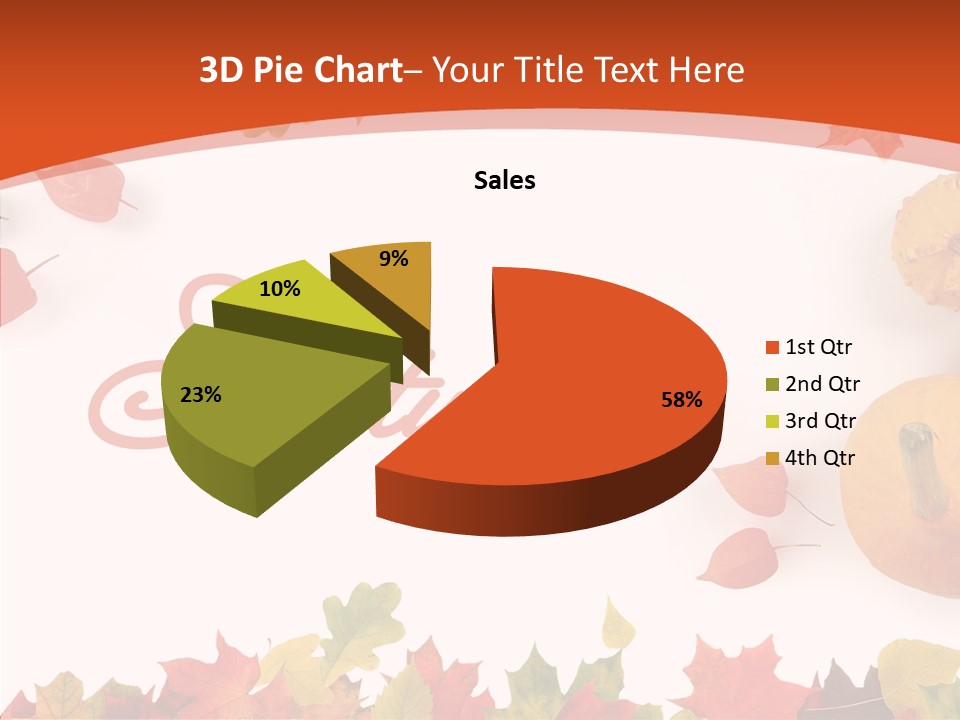 Red Green Decoration PowerPoint Template
