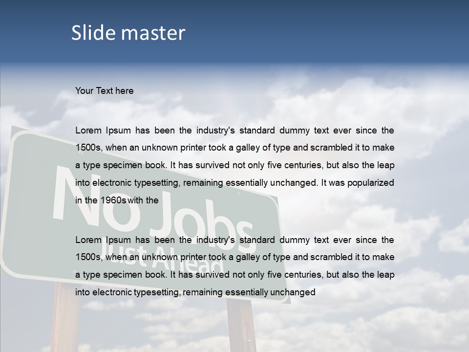 Recovery Perspective Signpost PowerPoint Template