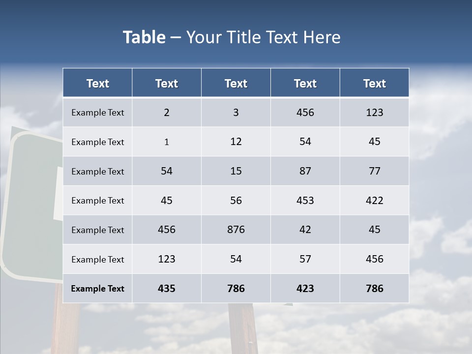 Recovery Perspective Signpost PowerPoint Template