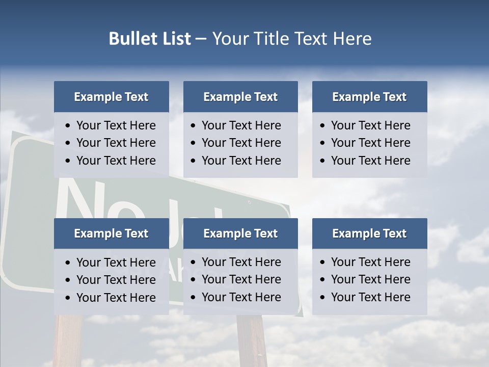 Recovery Perspective Signpost PowerPoint Template