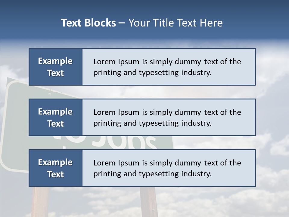 Recovery Perspective Signpost PowerPoint Template