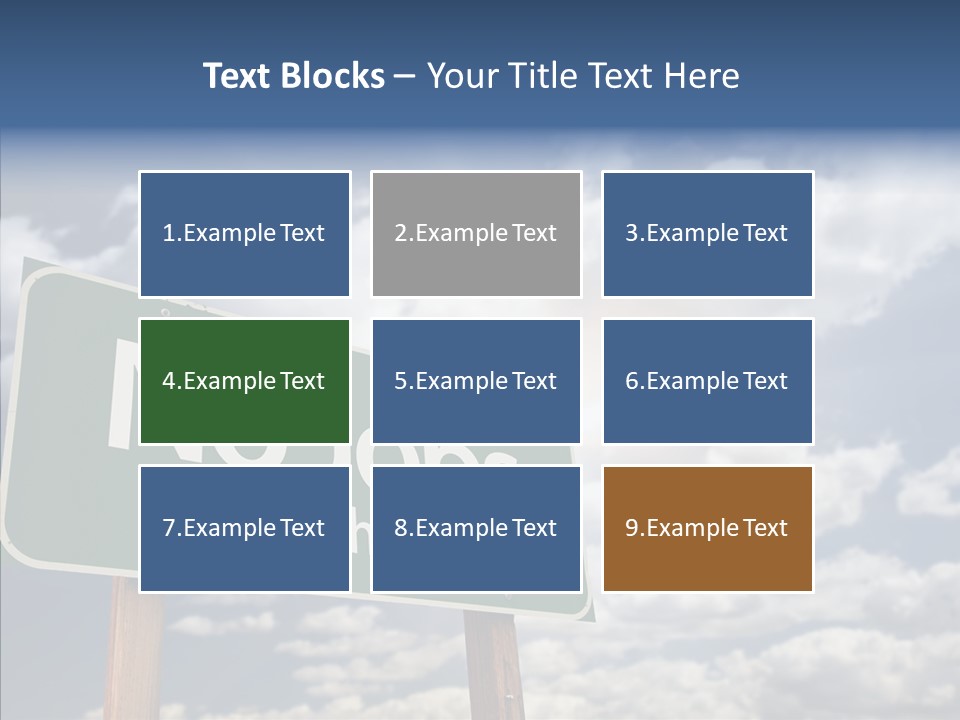 Recovery Perspective Signpost PowerPoint Template