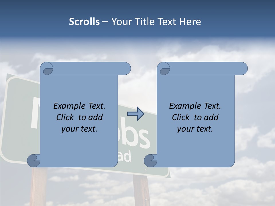 Recovery Perspective Signpost PowerPoint Template