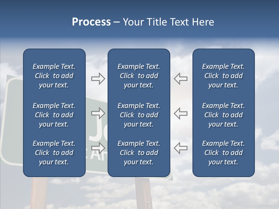 Recovery Perspective Signpost PowerPoint Template