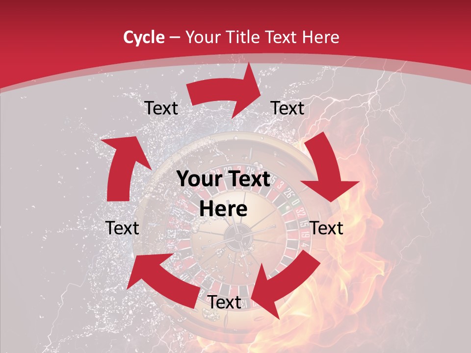 Bankroll Object Green PowerPoint Template