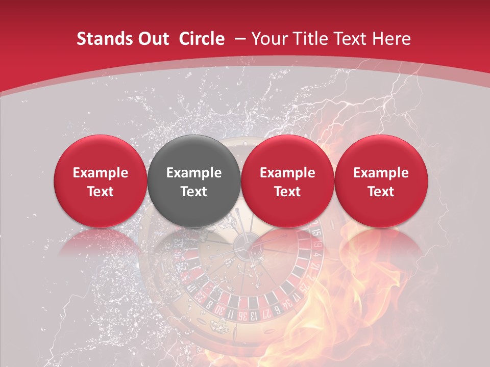 Bankroll Object Green PowerPoint Template