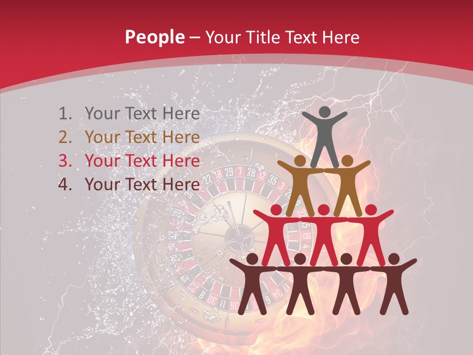 Bankroll Object Green PowerPoint Template