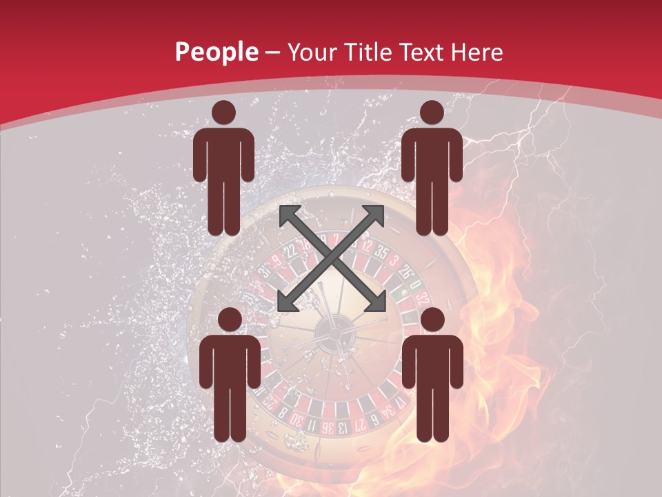 Bankroll Object Green PowerPoint Template