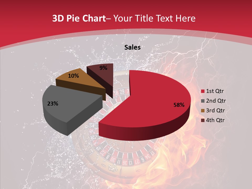 Bankroll Object Green PowerPoint Template