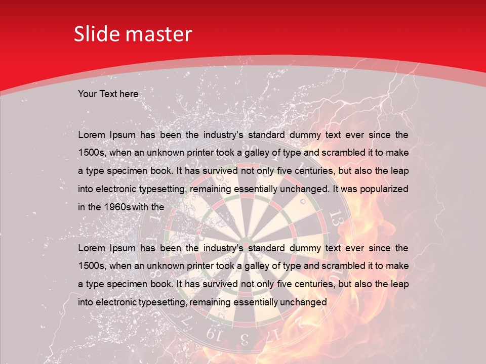 Water Accuracy Burning PowerPoint Template