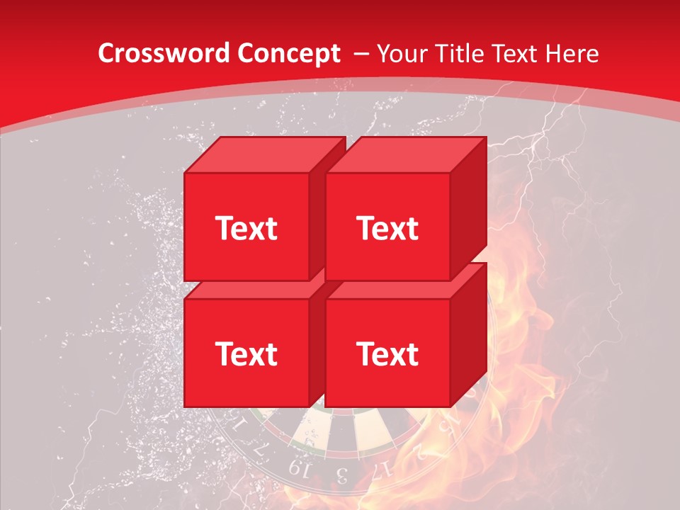 Water Accuracy Burning PowerPoint Template