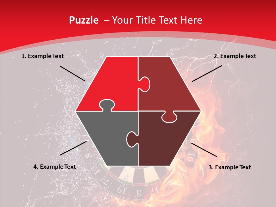 Water Accuracy Burning PowerPoint Template