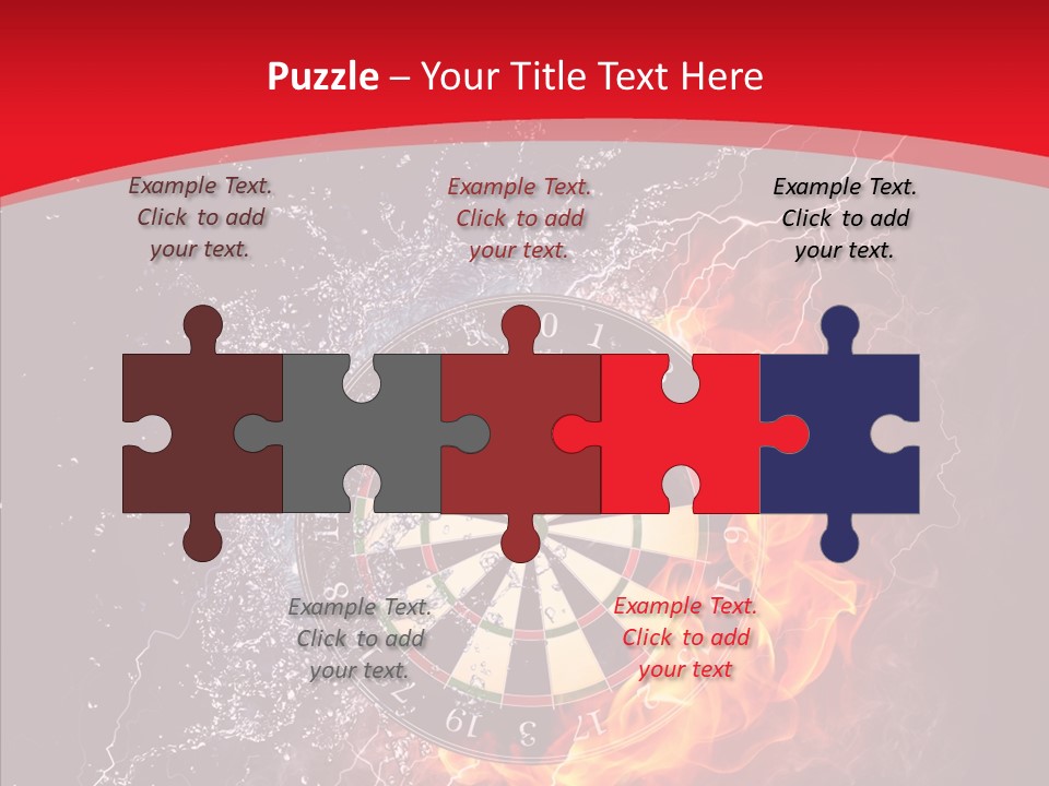 Water Accuracy Burning PowerPoint Template