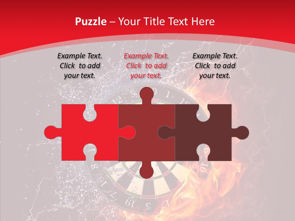 Water Accuracy Burning PowerPoint Template