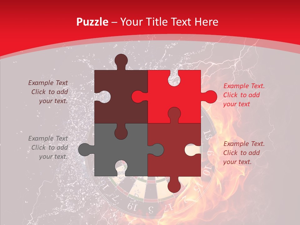 Water Accuracy Burning PowerPoint Template