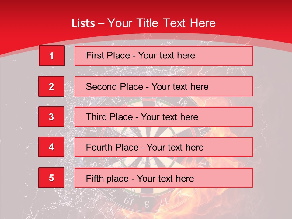 Water Accuracy Burning PowerPoint Template