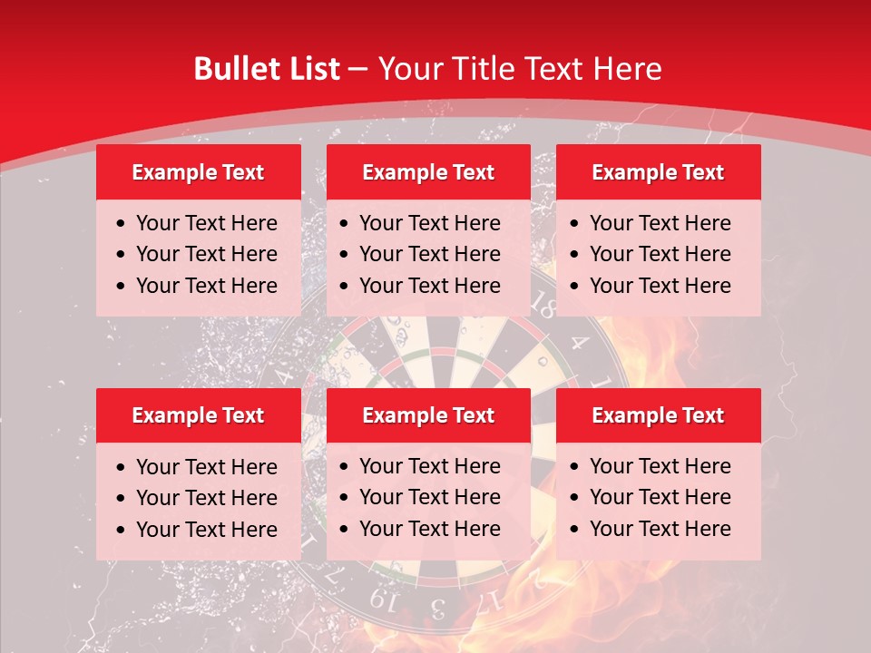 Water Accuracy Burning PowerPoint Template