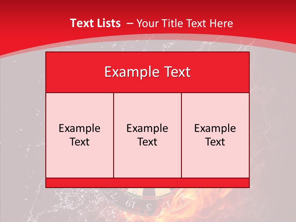Water Accuracy Burning PowerPoint Template
