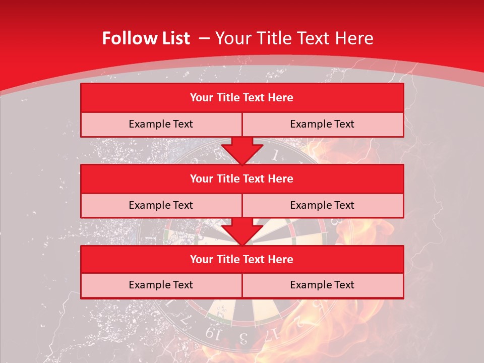 Water Accuracy Burning PowerPoint Template