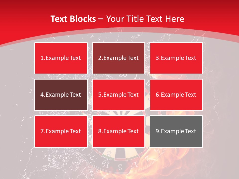 Water Accuracy Burning PowerPoint Template