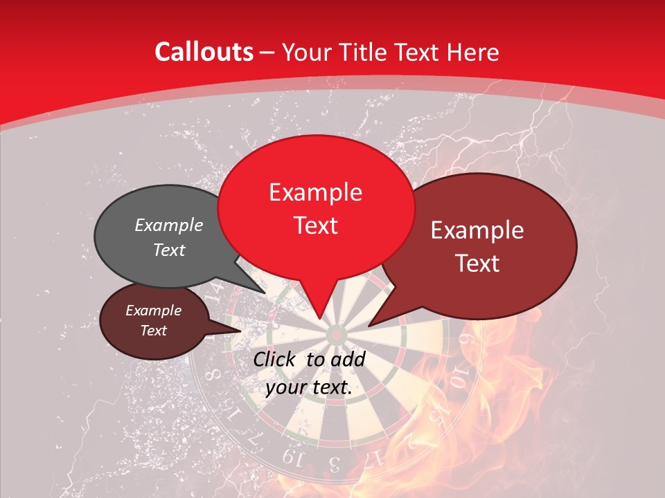 Water Accuracy Burning PowerPoint Template