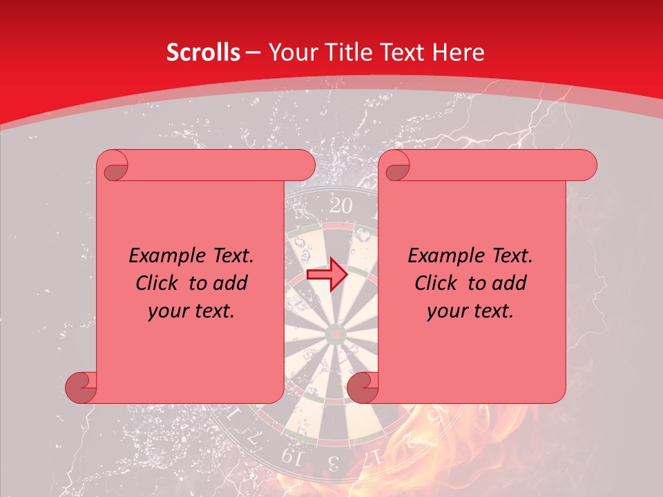 Water Accuracy Burning PowerPoint Template
