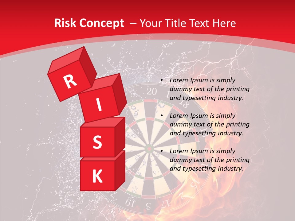 Water Accuracy Burning PowerPoint Template