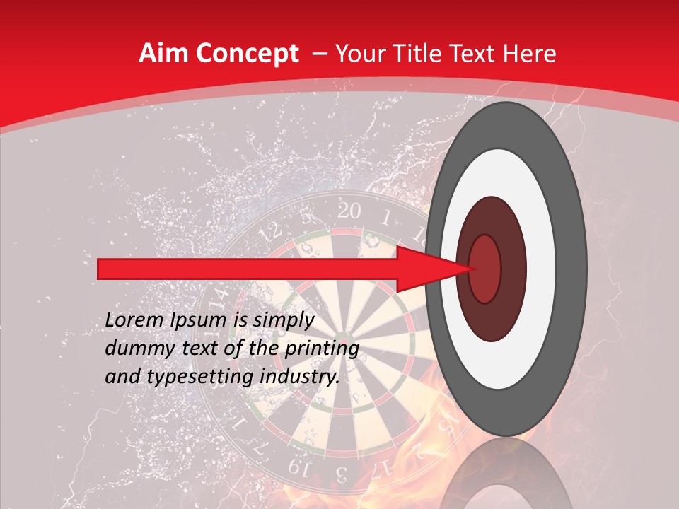 Water Accuracy Burning PowerPoint Template