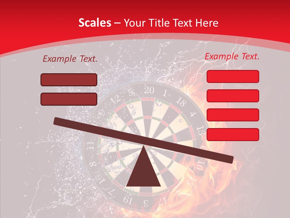 Water Accuracy Burning PowerPoint Template