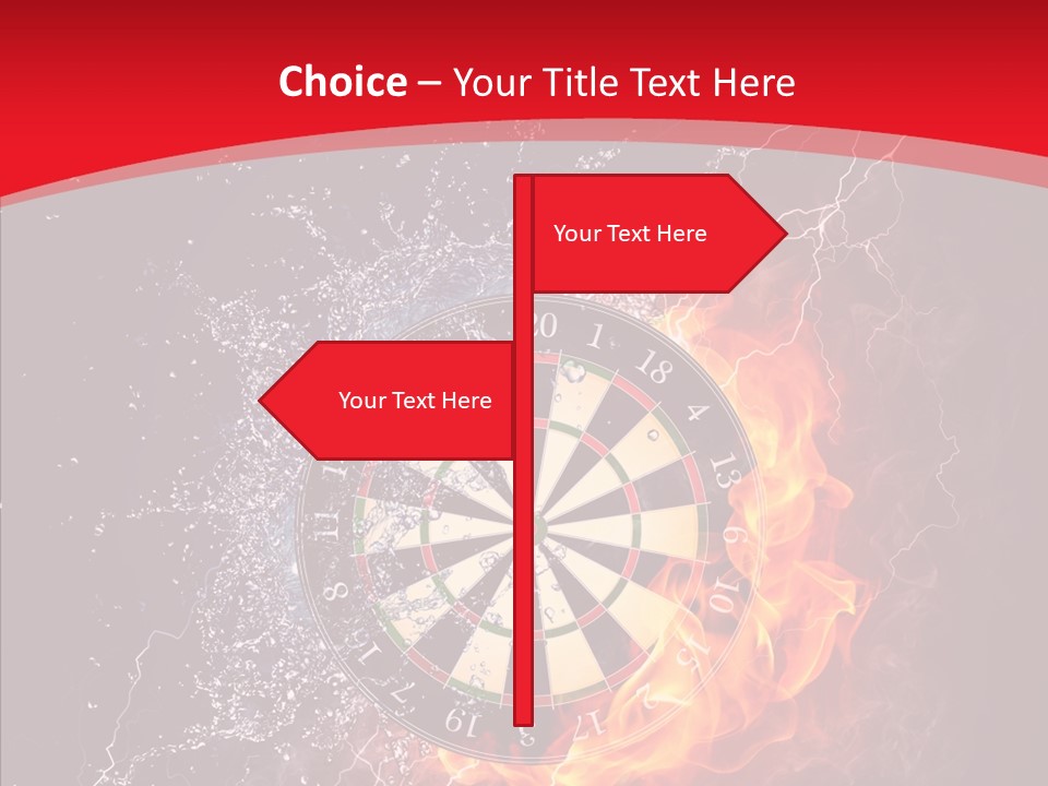 Water Accuracy Burning PowerPoint Template