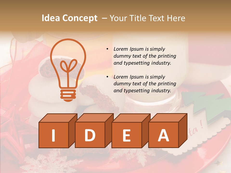 Milk Dairy Shape PowerPoint Template