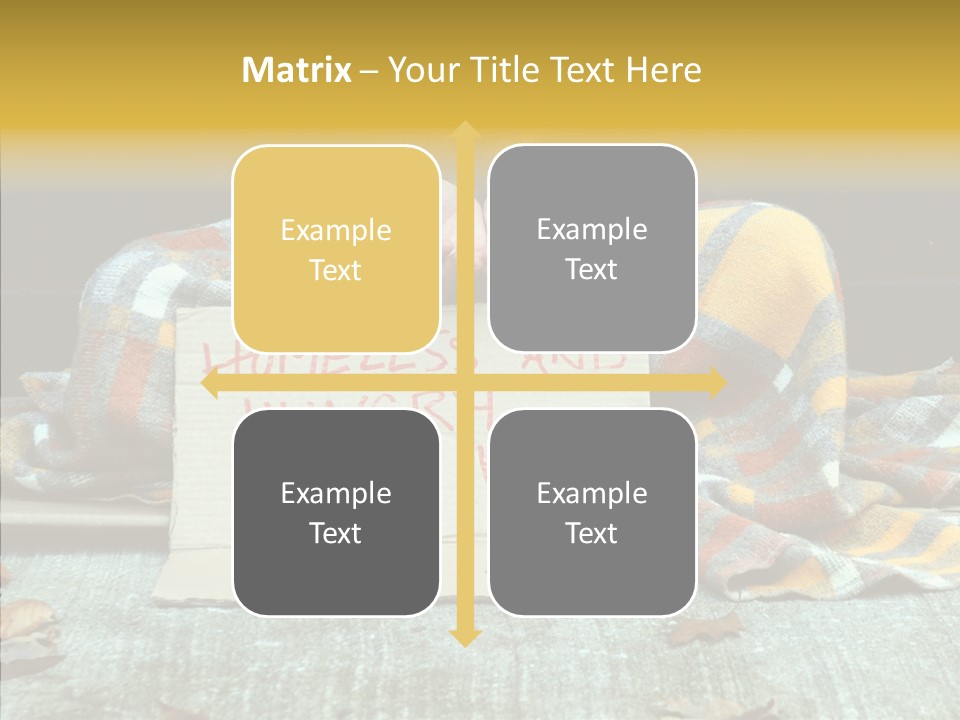 Man Beg Homeless PowerPoint Template