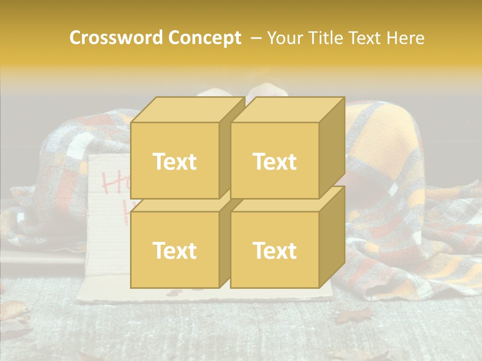 Man Beg Homeless PowerPoint Template