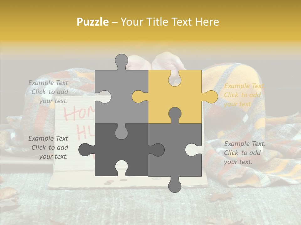 Man Beg Homeless PowerPoint Template