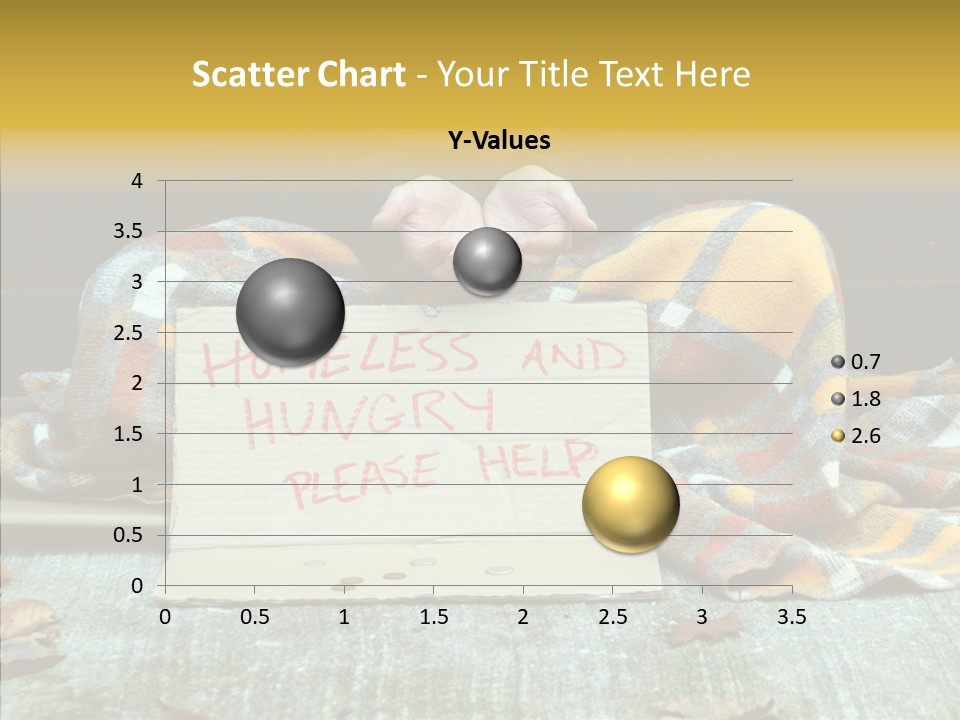 Man Beg Homeless PowerPoint Template
