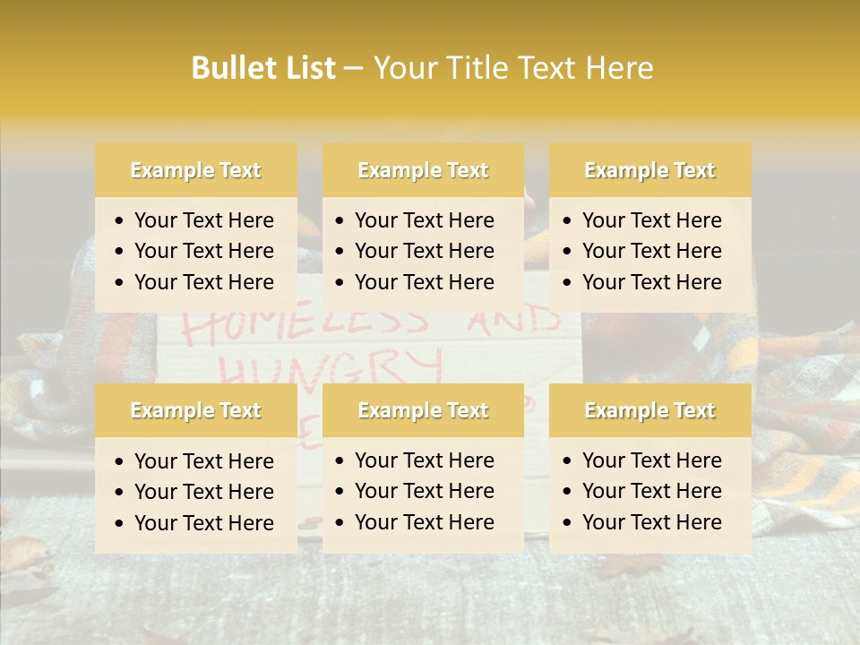 Man Beg Homeless PowerPoint Template