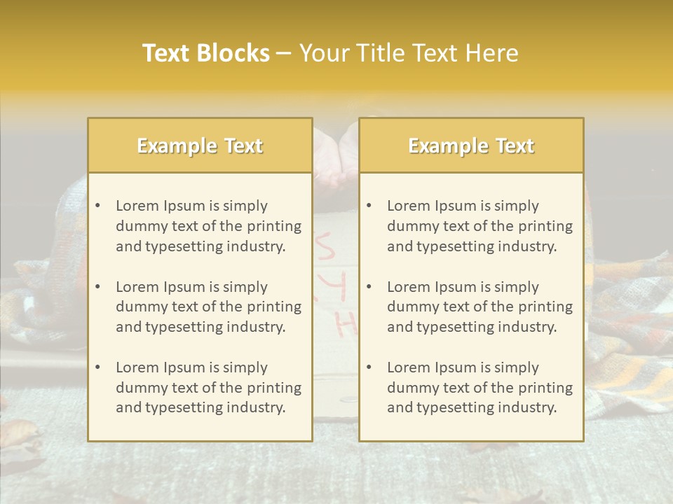 Man Beg Homeless PowerPoint Template
