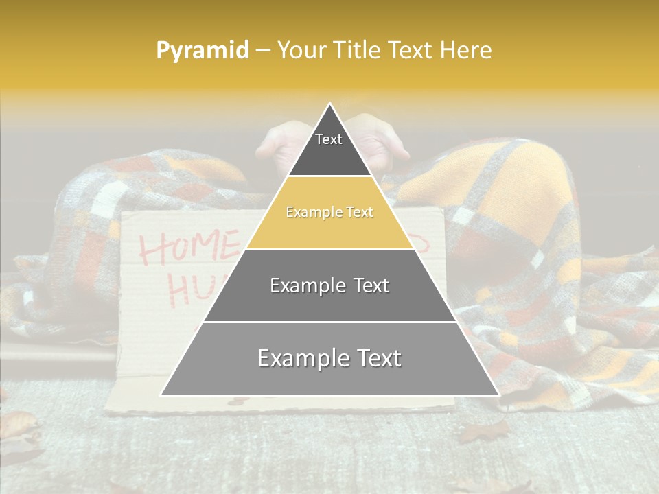 Man Beg Homeless PowerPoint Template