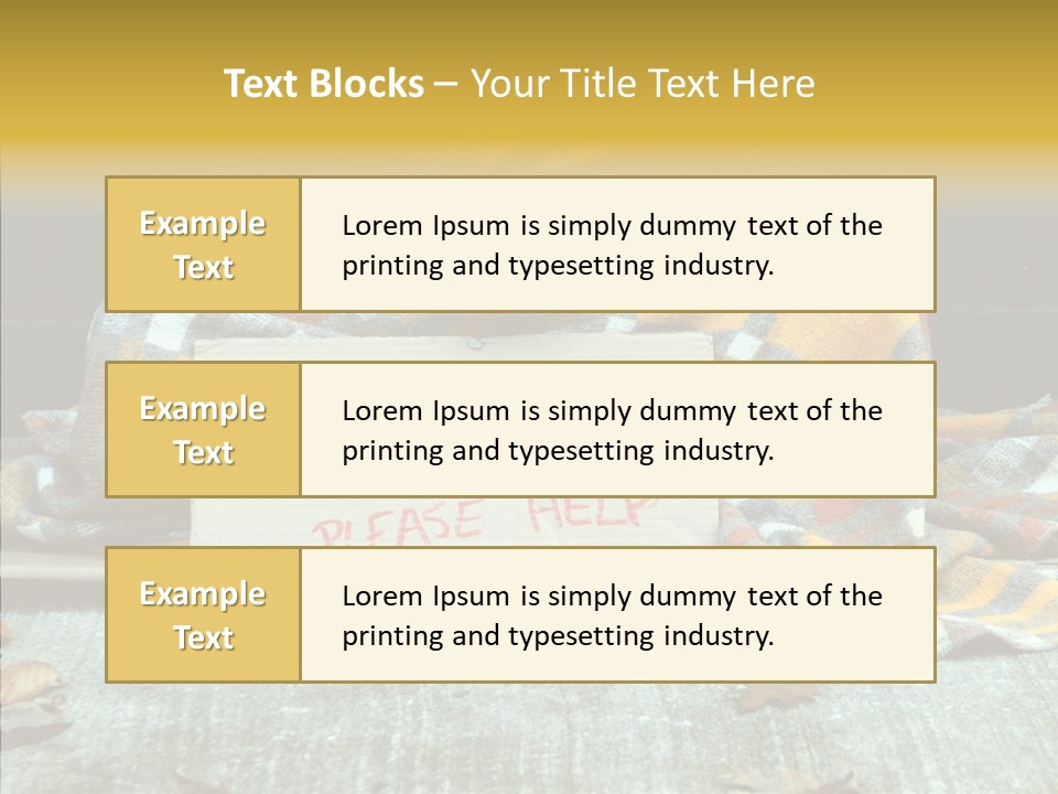 Man Beg Homeless PowerPoint Template