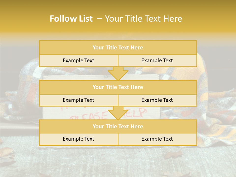 Man Beg Homeless PowerPoint Template