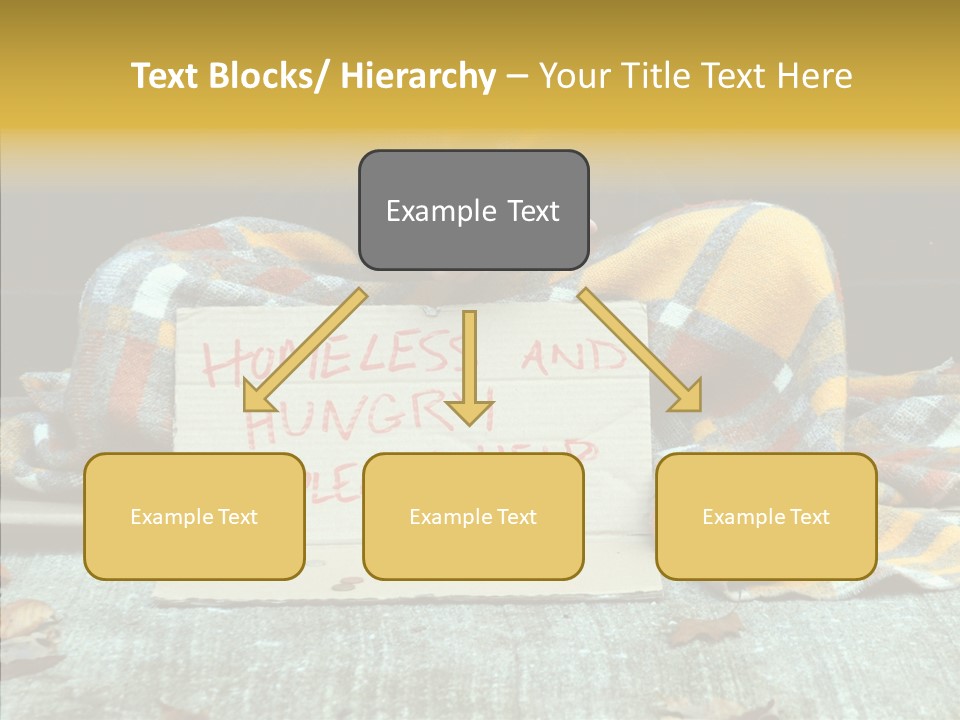 Man Beg Homeless PowerPoint Template