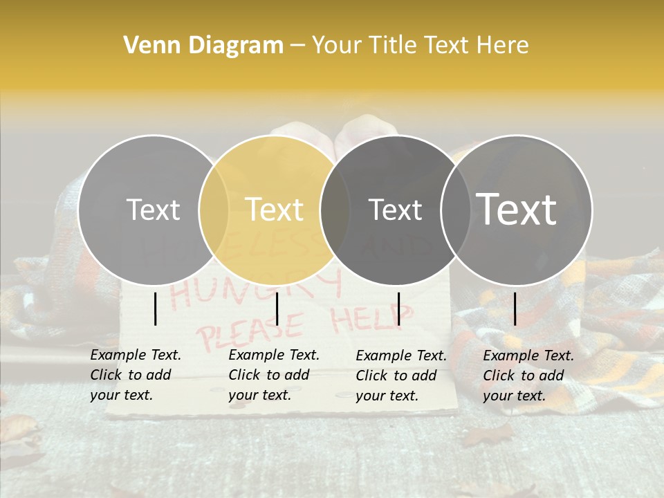 Man Beg Homeless PowerPoint Template