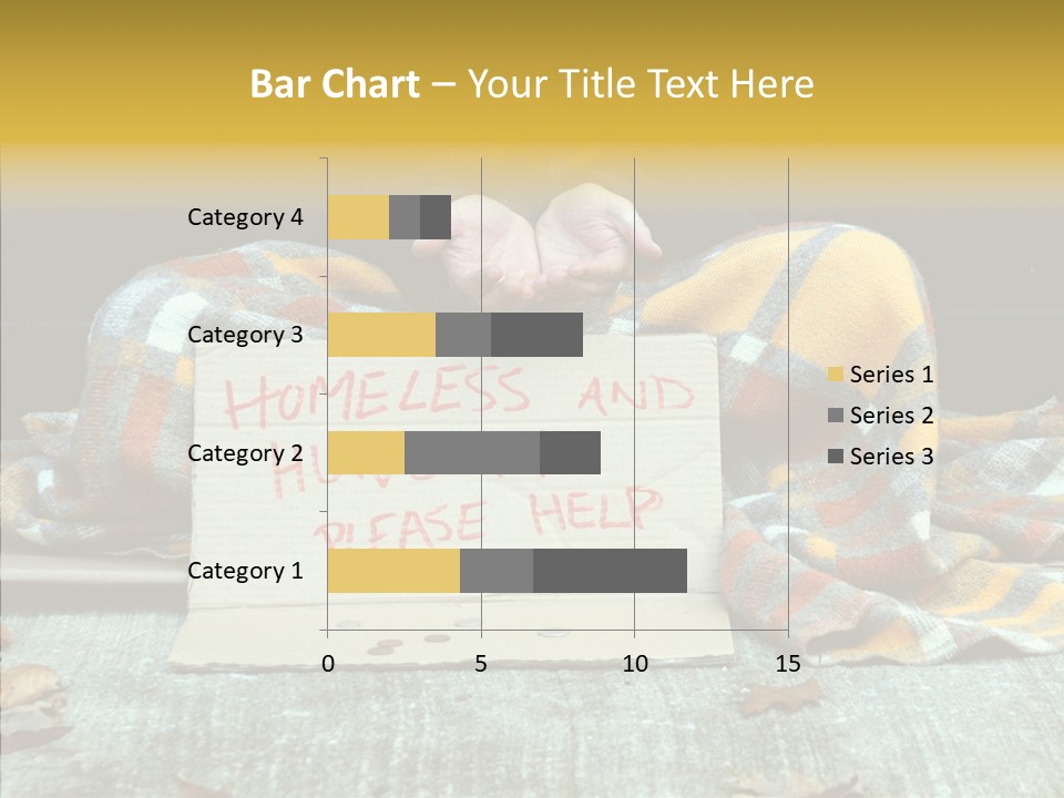 Man Beg Homeless PowerPoint Template